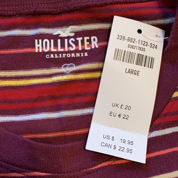 Hollister striped crop top - Picture 4 of 6